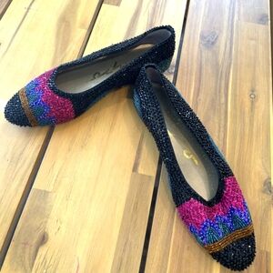 Impo Womens Colorful Beaded Women's Flat‎ Shoes Size 7